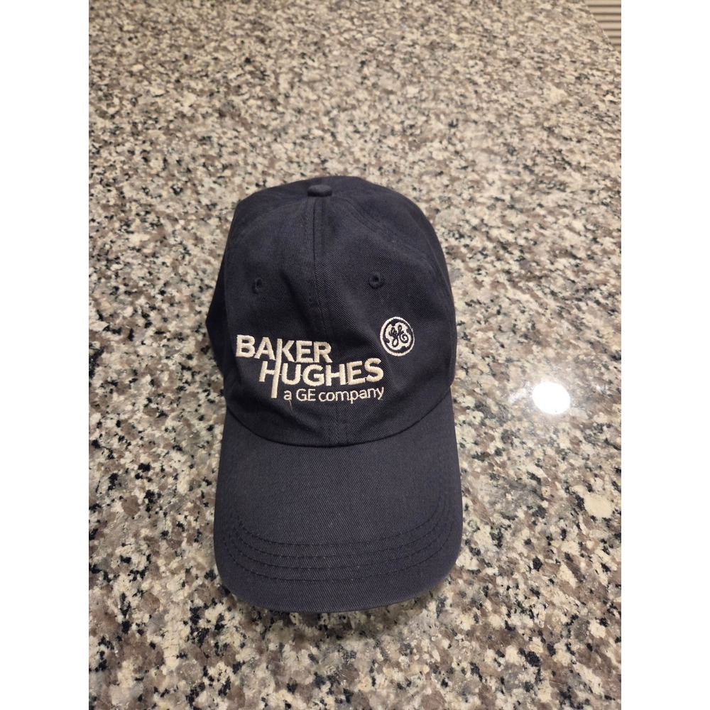 Elevate Baker Hughes GE Baseball Cap Unisex OS‎ Navy Blue Embroidered Adjustable